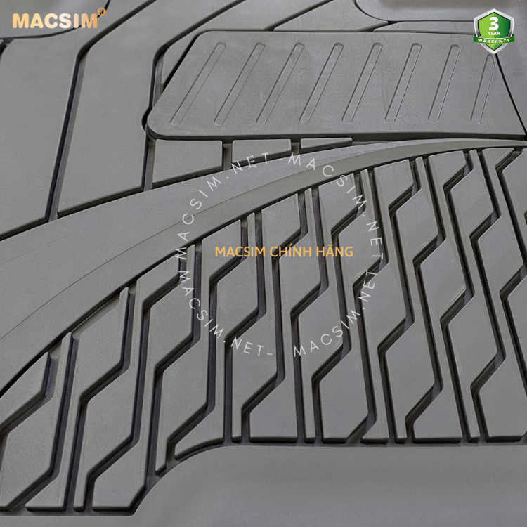 Thảm lót sàn ô tô nhựa TPE Silicon hyundai Tucson 2021+ Black Nhãn hiệu Macsim