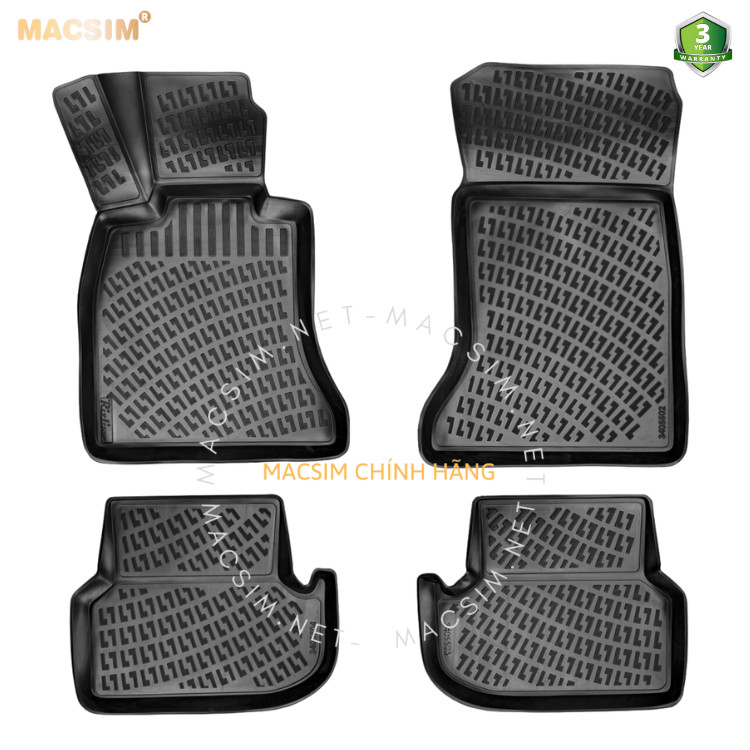 Thảm lót sàn ô tô nhựa TPU Silicon Vinfast Lux A  Nhãn hiệu Macsim