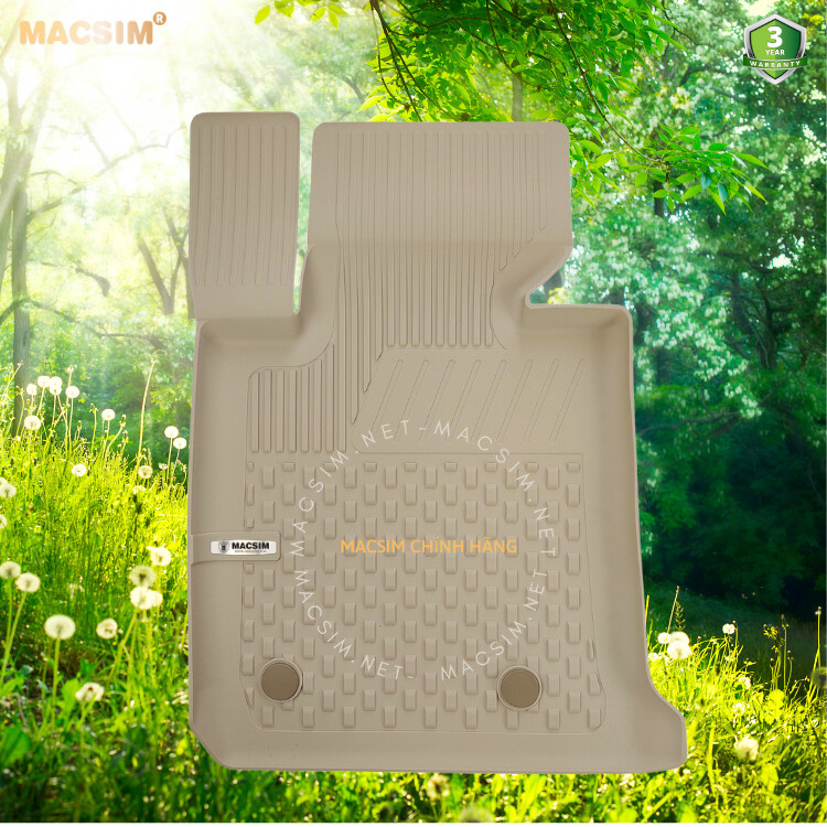 Thảm lót sàn ô tô nhựa TPE Silicon BMW 2 series F22- F23 2014 - 2017 Beige Nhãn hiệu Macsim