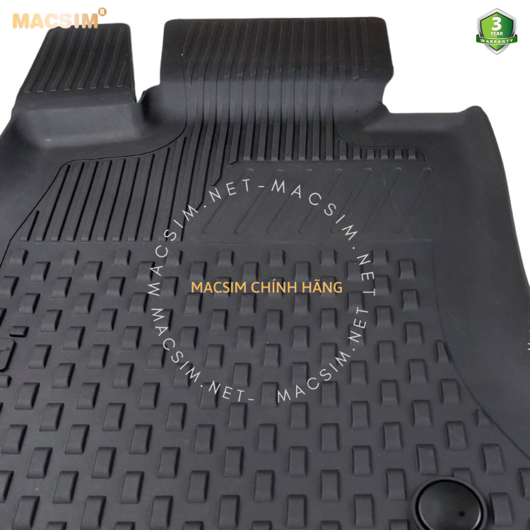 Thảm lót sàn ô tô nhựa TPE Silicon BMW 5 Series f10 2010-2015 Black Nhãn hiệu Macsim