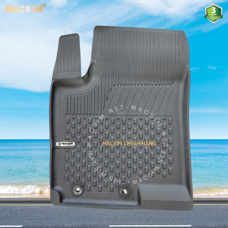 Thảm lót sàn ô tô nhựa TPE Silicon Hyundai I20  2020+ Black Nhãn hiệu Macsim