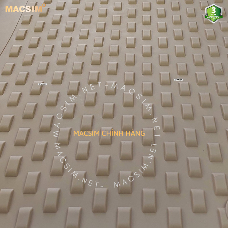 Thảm lót sàn ô tô nhựa TPE Silicon Mercedes C Series W204 2007-2014 Beige Nhãn hiệu Macsim