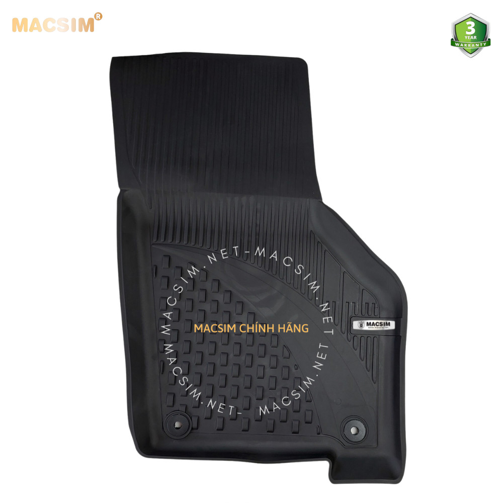 Thảm lót sàn ô tô nhựa TPE Silicon Audi A3 2021+ Black Nhãn hiệu Macsim