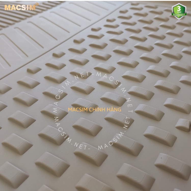 Thảm lót sàn ô tô nhựa TPE Silicon Tucson 2016-2021  Beige Nhãn hiệu Macsim