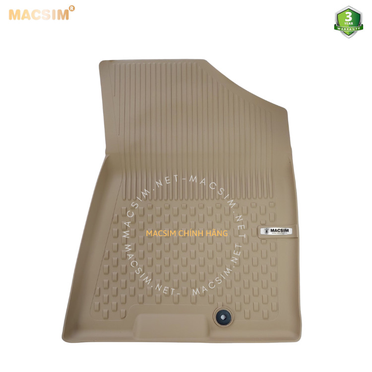 Thảm lót sàn ô tô nhựa TPE Silicon Tucson 2016-2021  Beige Nhãn hiệu Macsim