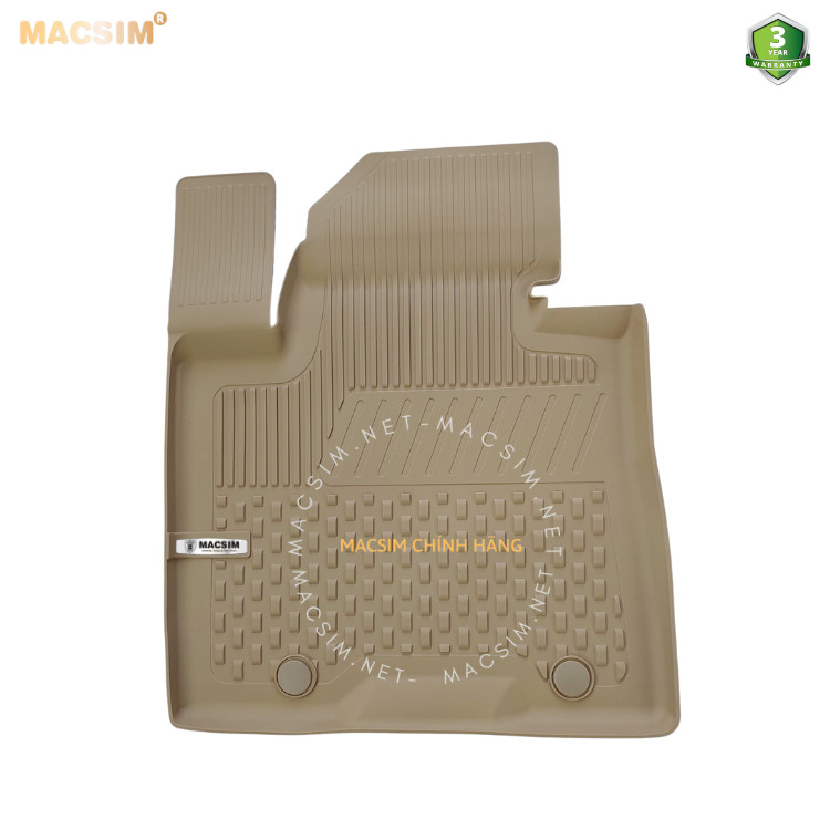 Thảm lót sàn ô tô nhựa TPE Silicon Tucson 2016-2021  Beige Nhãn hiệu Macsim