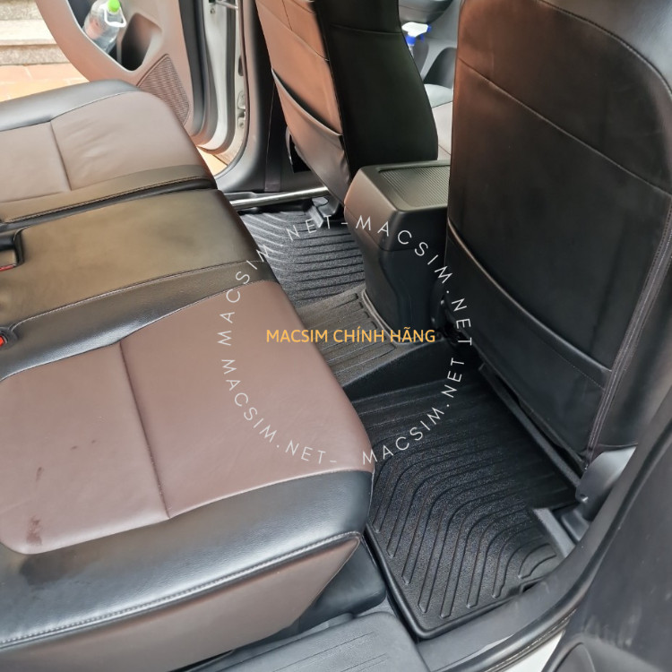 Thảm lót sàn xe ô tô Mitsubishi Xpander New sd Nhãn hiệu Macsim chất liệu nhựa TPE cao cấp màu đen