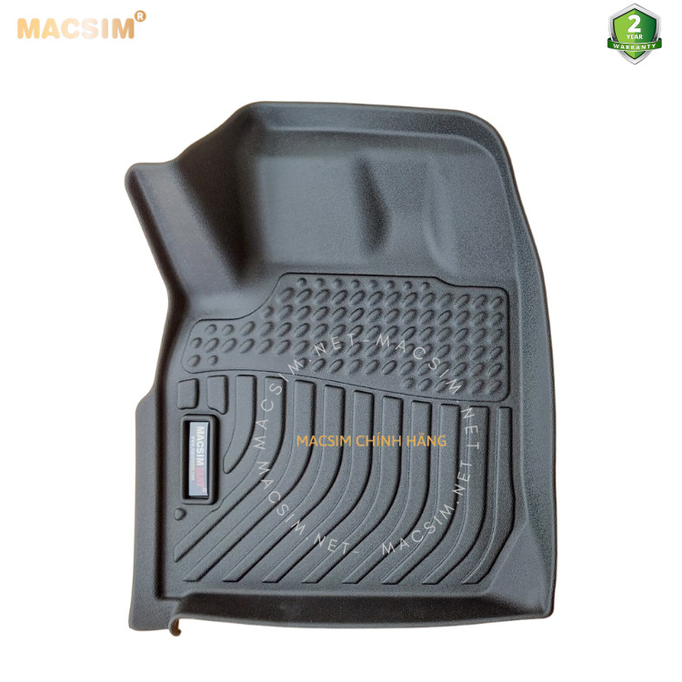 Thảm lót sàn xe ô tô Isuzu D-max 2021+(sd) Nhãn hiệu Macsim chất liệu nhựa TPE cao cấp màu đen