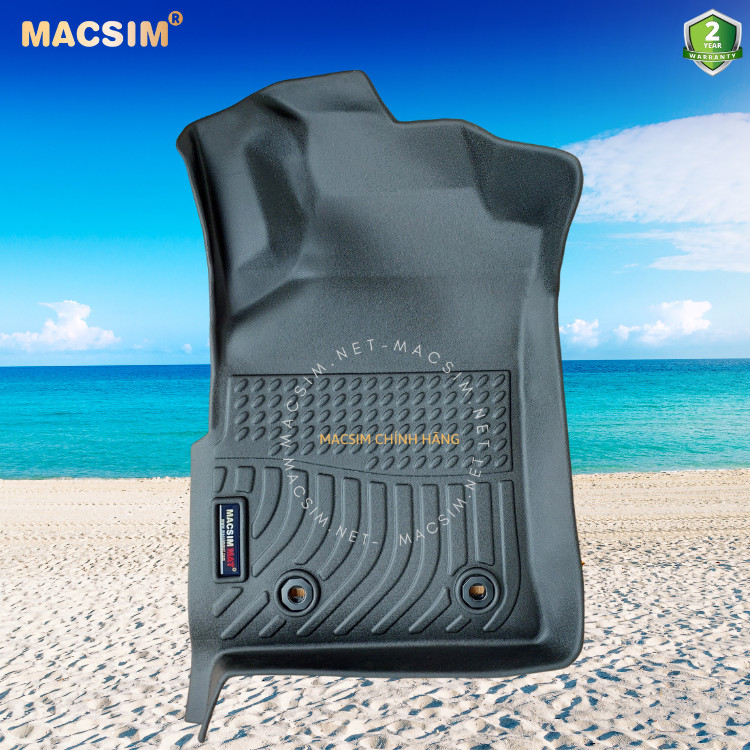 Thảm lót sàn xe ô tô Toyota Fortuner 2005-2016 (sd)Nhãn hiệu Macsim chất liệu nhựa TPE cao cấp màu đen