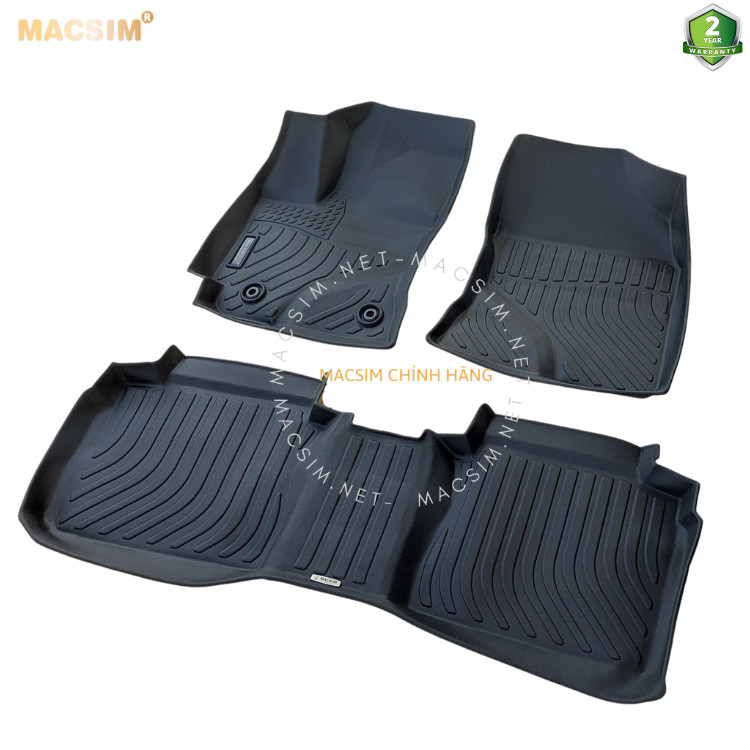 Thảm lót sàn xe ô tô Toyota Corolla Altis 2014-2019 (sd) Nhãn hiệu Macsim chất liệu nhựa TPE cao cấp màu đen