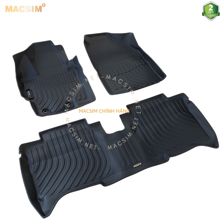 Thảm lót sàn xe ô tô Toyota Vios 2008-2013 (sd) Nhãn hiệu Macsim chất liệu nhựa TPE cao cấp