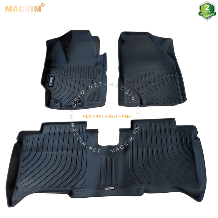 Thảm lót sàn xe ô tô Toyota Vios 2008-2013 (sd) Nhãn hiệu Macsim chất liệu nhựa TPE cao cấp