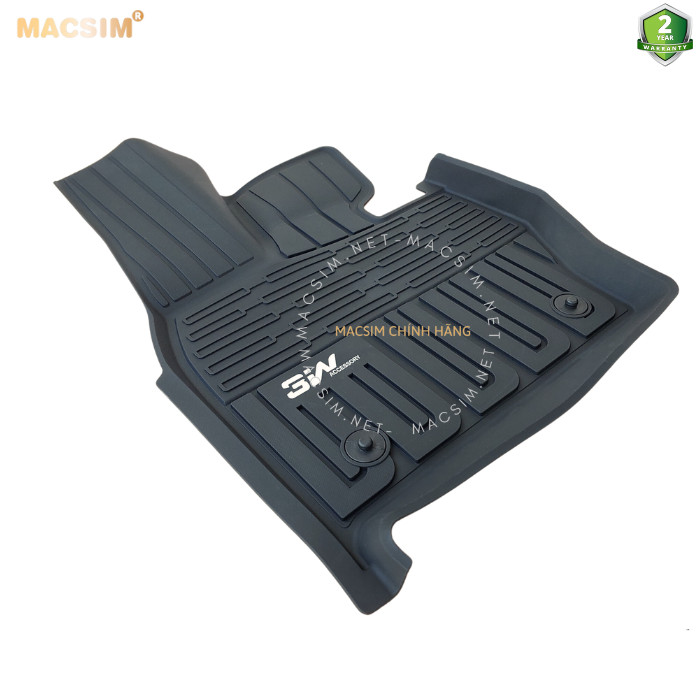 Thảm lót sàn xe ô tô LANDROVER RANGE ROVER SPORT 2023 new nhãn hiệu Macsim 3W - chất liệu nhựa TPE đúc khuôn cao cấp - màu đen