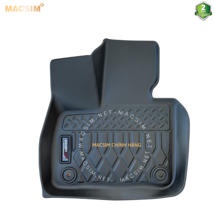 Thảm lót sàn xe ô tô Vinfast VF9 (3 hàng ghế) (6 chỗ) Nhãn hiệu Macsim chất liệu nhựa TPE cao cấp màu đen