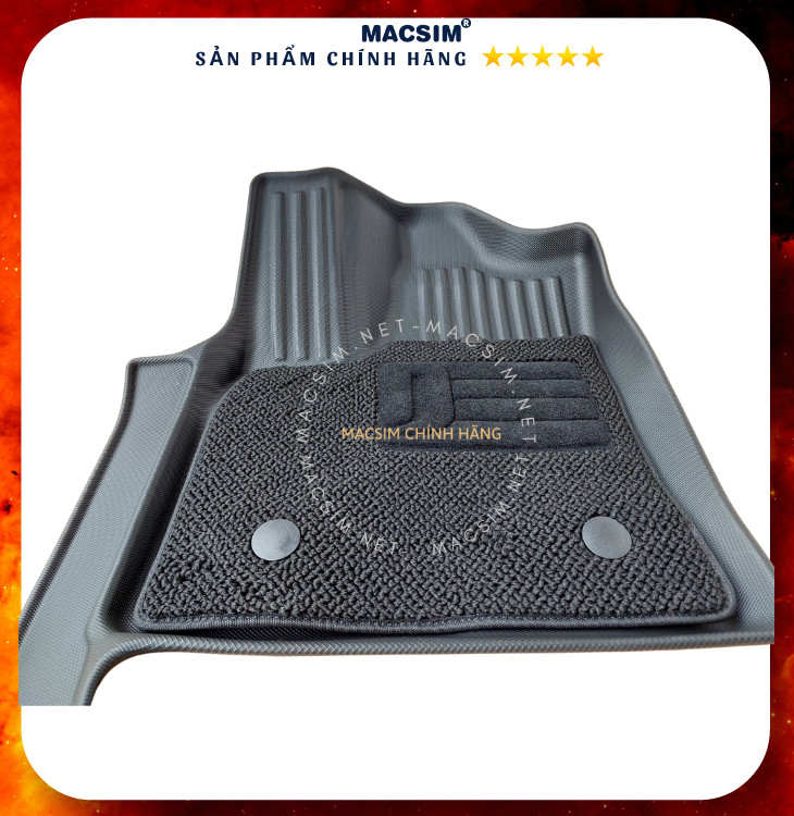 Thảm lót sàn qd ô tô 2 lớp cao cấp dành cho xe Toyota Land cruiser LC300  2022+   nhãn hiệu Macsim  chất liệu TPV