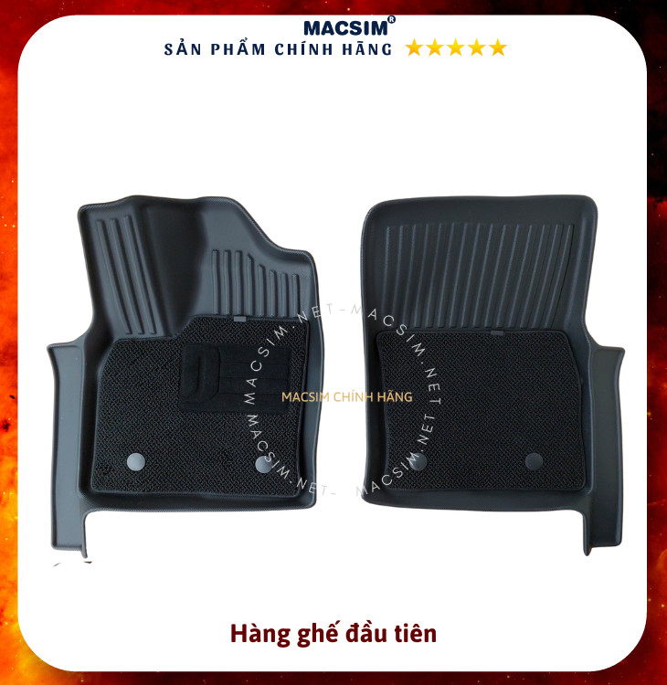 Thảm lót sàn qd ô tô 2 lớp cao cấp dành cho xe Toyota Land cruiser LC300  2022+   nhãn hiệu Macsim  chất liệu TPV