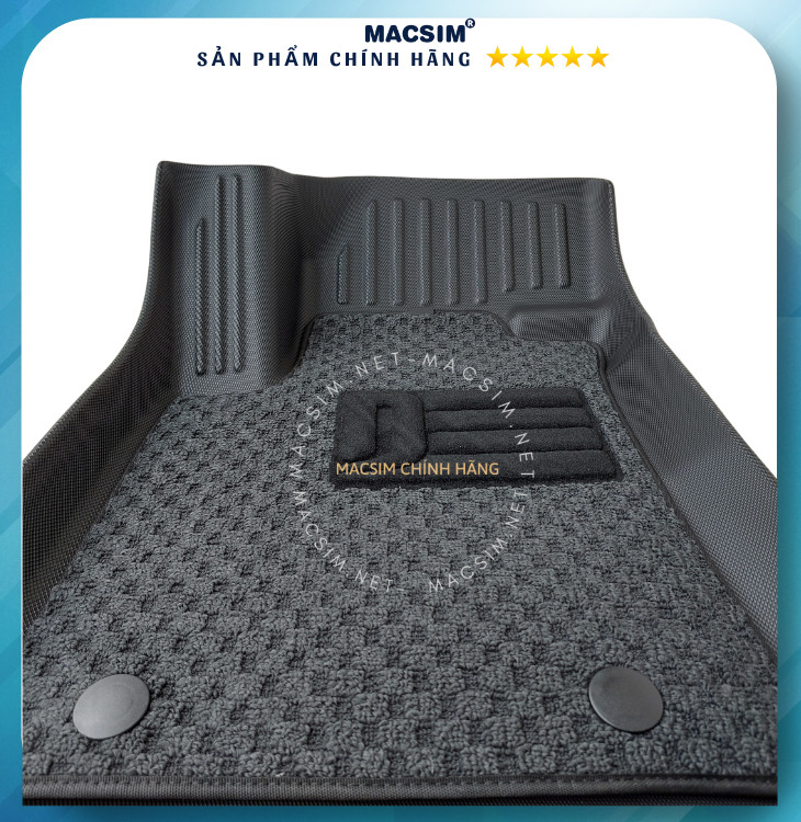 Thảm lót sàn qd ô tô 2 lớp cao cấp dành cho xe  MG5 nhãn hiệu Macsim  chất liệu TPV