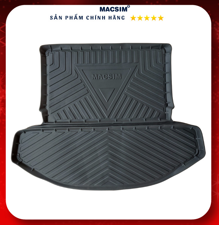 Thảm lót cốp xe ô tô New MAZDA CX8 (qd) nhãn hiệu Macsim chất liệu TPV cao cấp màu đen,