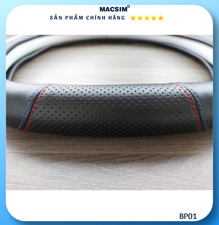 Bọc Vô Lăng Ô Tô Peugeot 408 MACSIM – DDcut BP01 – Da thật - lõi silicon