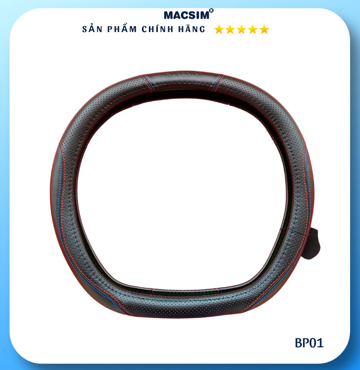 Bọc Vô Lăng Ô Tô Peugeot 5008 MACSIM – DDcut BP01 – Da thật - lõi silicon