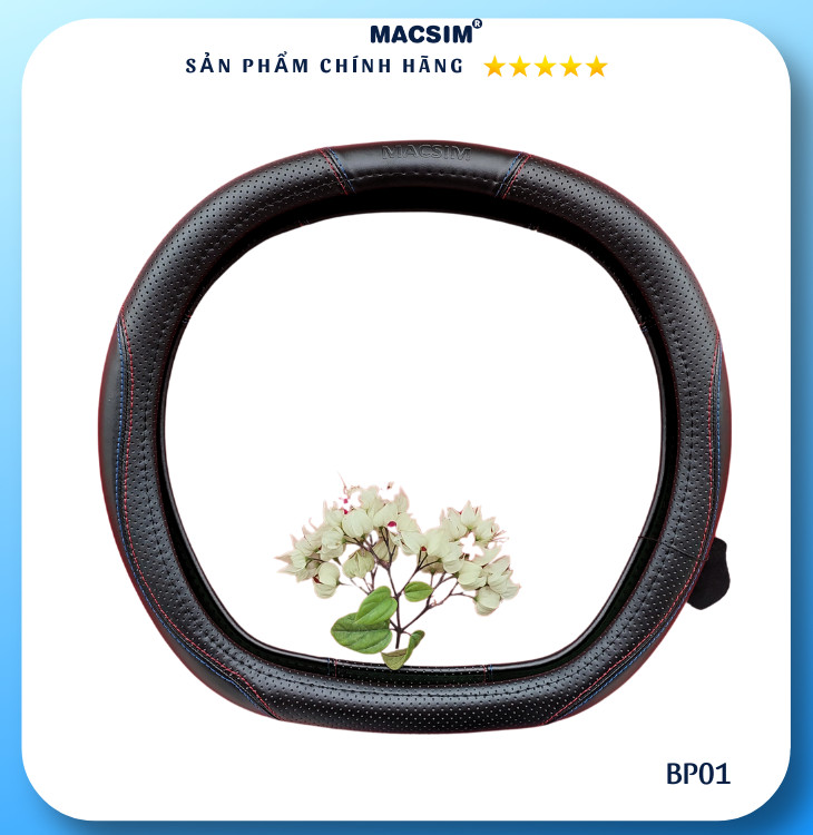 Bọc Vô Lăng Ô Tô Peugeot 408 MACSIM – DDcut BP01 – Da thật - lõi silicon