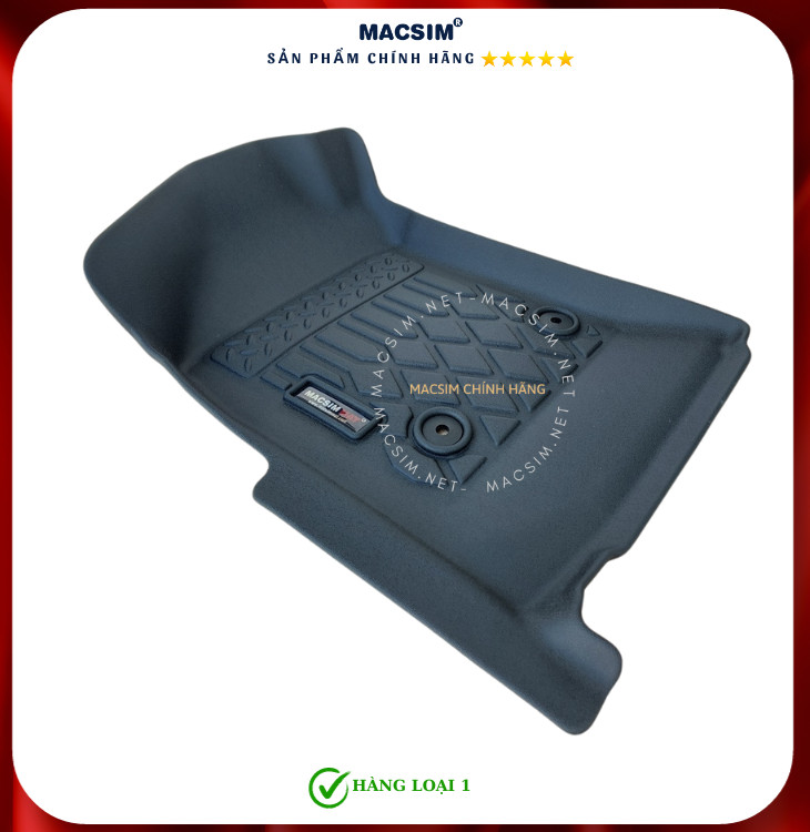 Thảm lót sàn xe ô tô Ford Everest 2005-2015 Nhãn hiệu Macsim chất liệu nhựa TPE cao cấp màu đen