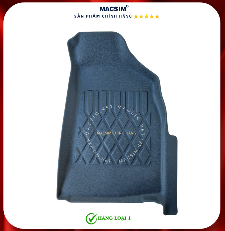 Thảm lót sàn xe ô tô Ford Everest 2005-2015 Nhãn hiệu Macsim chất liệu nhựa TPE cao cấp màu đen