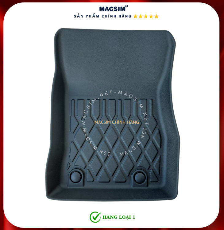 Thảm lót sàn sd1 xe ô tô Mazda 2 2016- nay  Nhãn hiệu Macsim chất liệu nhựa TPE cao cấp màu đen