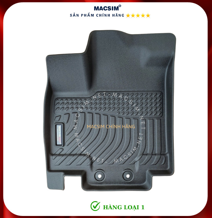 Thảm lót sàn xe ô tô Infiniti QX60 2022+ Nhãn hiệu Macsim chất liệu nhựa TPE cao cấp màu đen