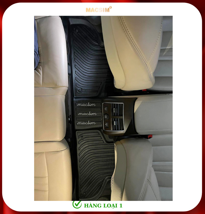 Thảm lót sàn ô tô VinFast Lux SA Macsim - Tpe chuẩn phom, dễ vệ sinh (Mã 01)