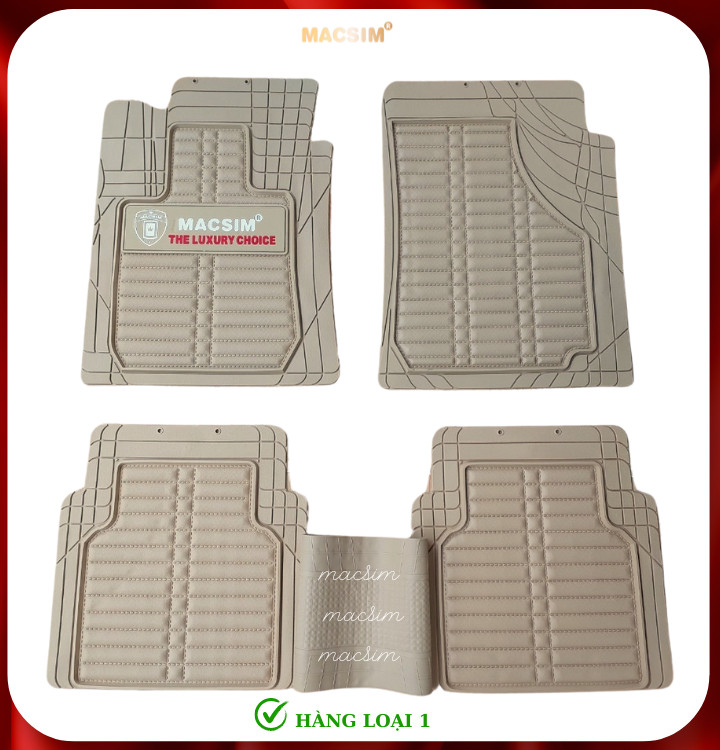 Thảm lót sàn ô tô phổ quát Macsim màu be