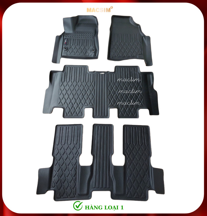 Thảm lót sàn ô tô Toyota Innova Cross 2023+ (7 chỗ) Macsim - Tpe chuẩn phom, Dễ Vệ Sinh (Mã 01)