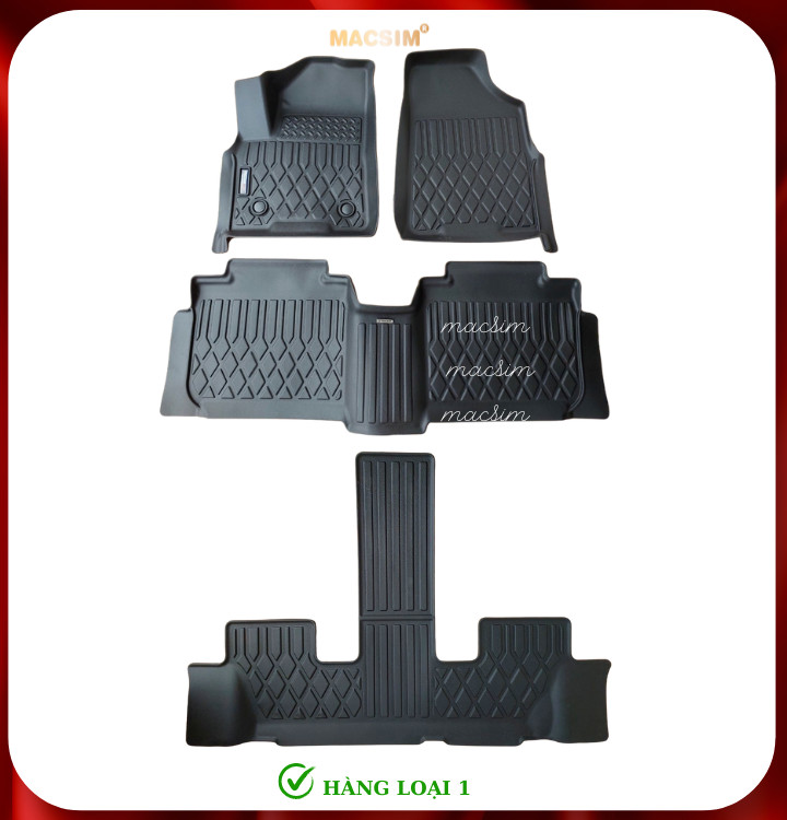 Thảm lót sàn ô tô Hyundai Custin Macsim - Tpe chuẩn phom,  Sử dụng lâu dài (Mã 01)