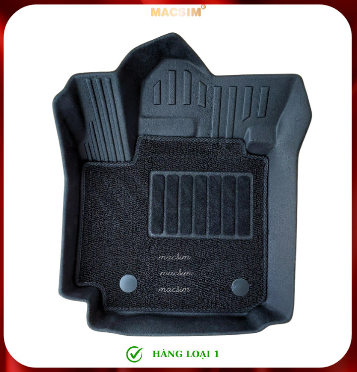 Thảm lót sàn ô tô 2 lớp cao cấp dành cho xe Suzuki XL7/ Suzuki Ertigar (sd2) nhãn hiệu Macsim chất liệu TPE màu đen