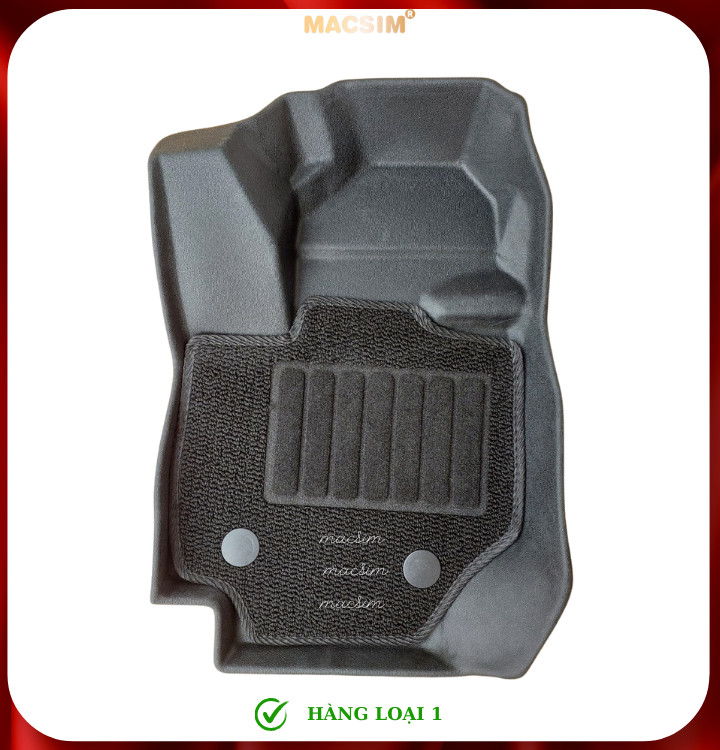 Thảm lót sàn ô tô 2 lớp cao cấp dành cho xe Suzuki Jimny 2018 - nay (sd2) nhãn hiệu Macsim chất liệu TPE màu đen