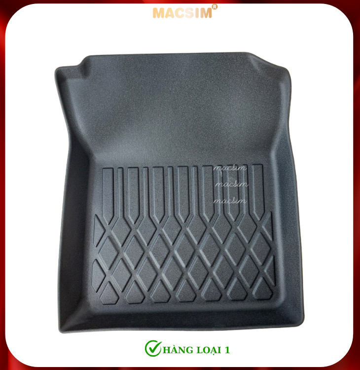 Thảm lót sàn Honda BRV 2022+ (sd) nhãn hiệu Macsim chất liệu nhựa TPE cao cấp màu đen