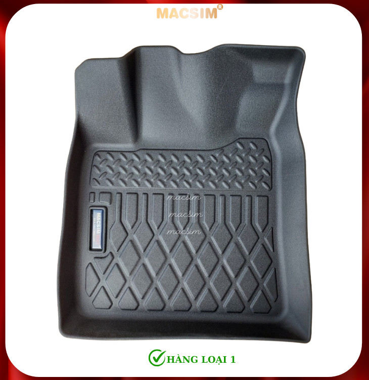 Thảm lót sàn Honda BRV 2022+ (sd) nhãn hiệu Macsim chất liệu nhựa TPE cao cấp màu đen