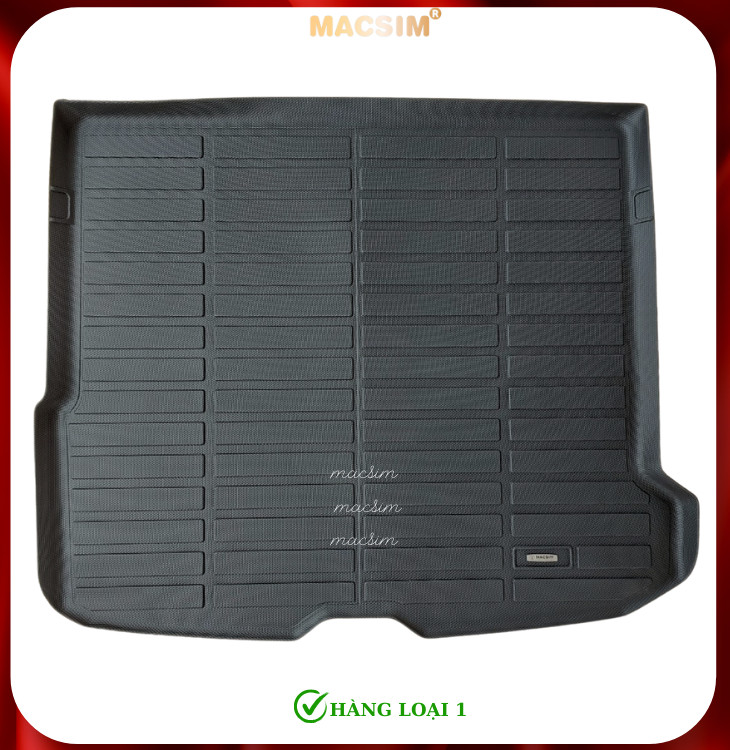 Thảm lót cốp xe ô tô Mercedes GLC 2023+ nhãn hiệu Macsim chất liệu TPV cao cấp màu đen