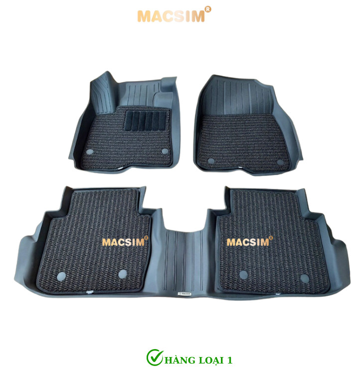 Thảm lót sàn ô tô 2 lớp cao cấp dành cho xe Honda CRV 2023+ nhãn hiệu Macsim 3w chất liệu TPE
