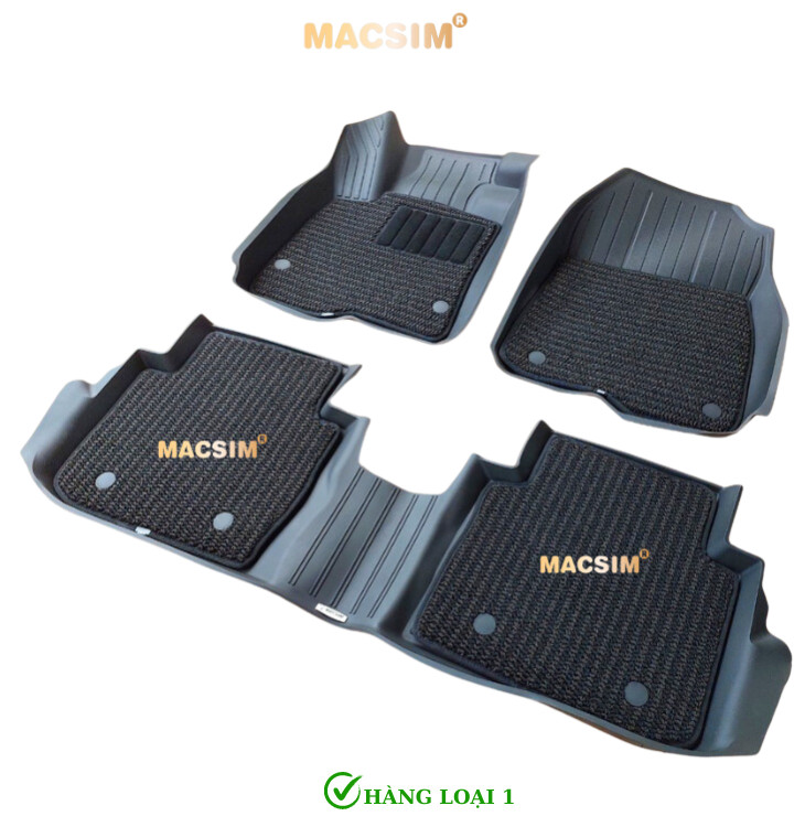 Thảm lót sàn 2 lớp xe ô tô Honda CRV 2018+ Nhãn hiệu Macsim 3W chất liệu nhựa TPE đúc khuôn cao cấp