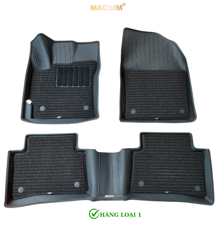 Thảm lót sàn ô tô 2 lớp cao cấp dành cho xe Toyota Corolla Altis 2020+ nhãn hiệu Macsim 3w chất liệu TPE