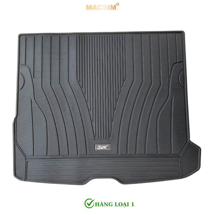 Thảm lót cốp xe ô tô Mercedes GLC 2023+ nhãn hiệu Macsim 3W chất liệu TPE cao cấp màu đen
