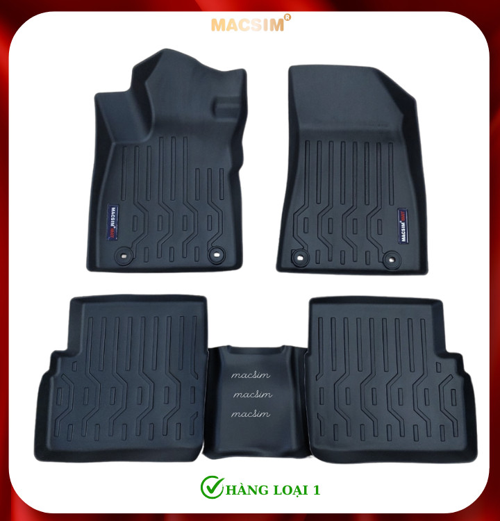 Thảm lót sàn xe ô tô MG RX5(hn) Nhãn hiệu Macsim chất liệu nhựa TPV cao cấp màu đen
