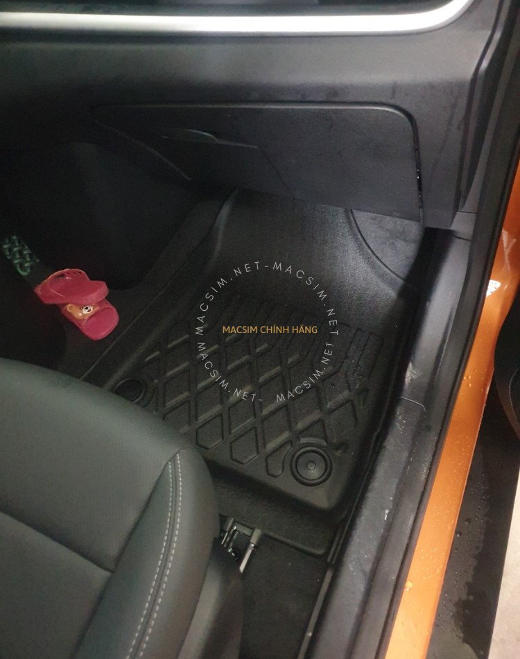 Thảm lót sàn ô tô Vinfast Vf5 Macsim - Tpe chuẩn phom, Dễ Vệ Sinh (Mã 01)