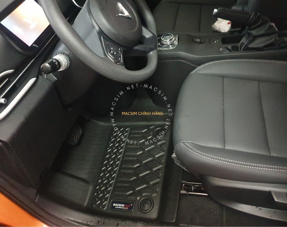 Thảm lót sàn ô tô Vinfast Vf5 Macsim - Tpe chuẩn phom, Dễ Vệ Sinh (Mã 01)