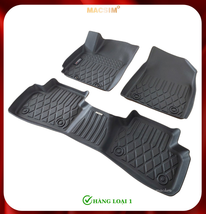 Thảm lót sàn xe ô tô Hyundai Creta 2022+ (sd) Nhãn hiệu Macsim chất liệu nhựa TPE cao cấp màu đen