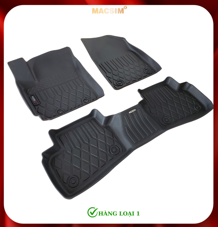 Thảm lót sàn xe ô tô Hyundai Creta 2022+ (sd) Nhãn hiệu Macsim chất liệu nhựa TPE cao cấp màu đen