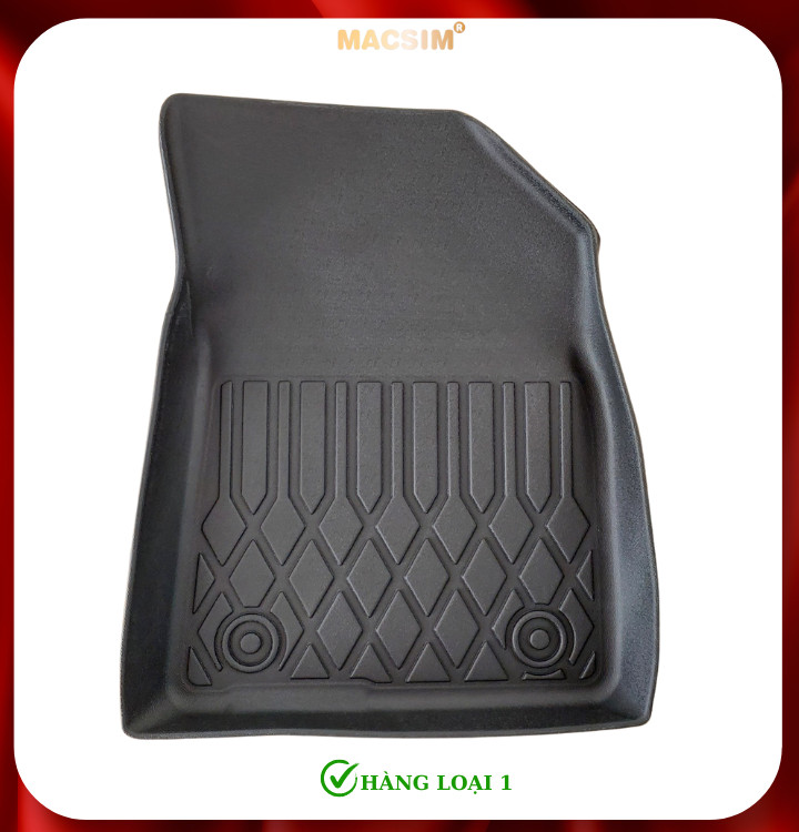 Thảm lót sàn xe ô tô Hyundai Creta 2022+ (sd) Nhãn hiệu Macsim chất liệu nhựa TPE cao cấp màu đen