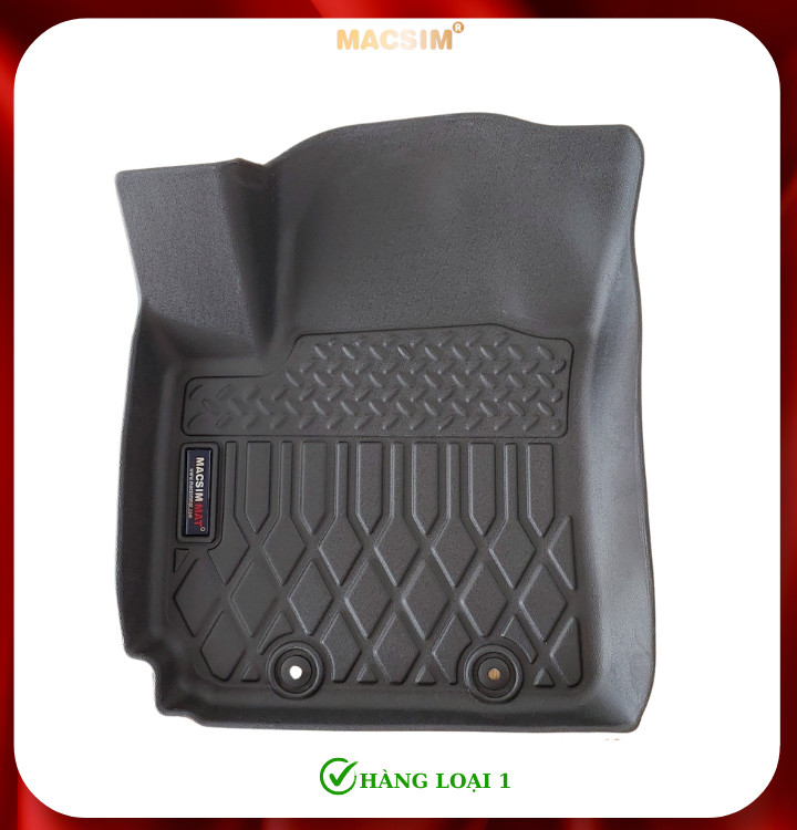Thảm lót sàn xe ô tô Hyundai Creta 2022+ (sd) Nhãn hiệu Macsim chất liệu nhựa TPE cao cấp màu đen