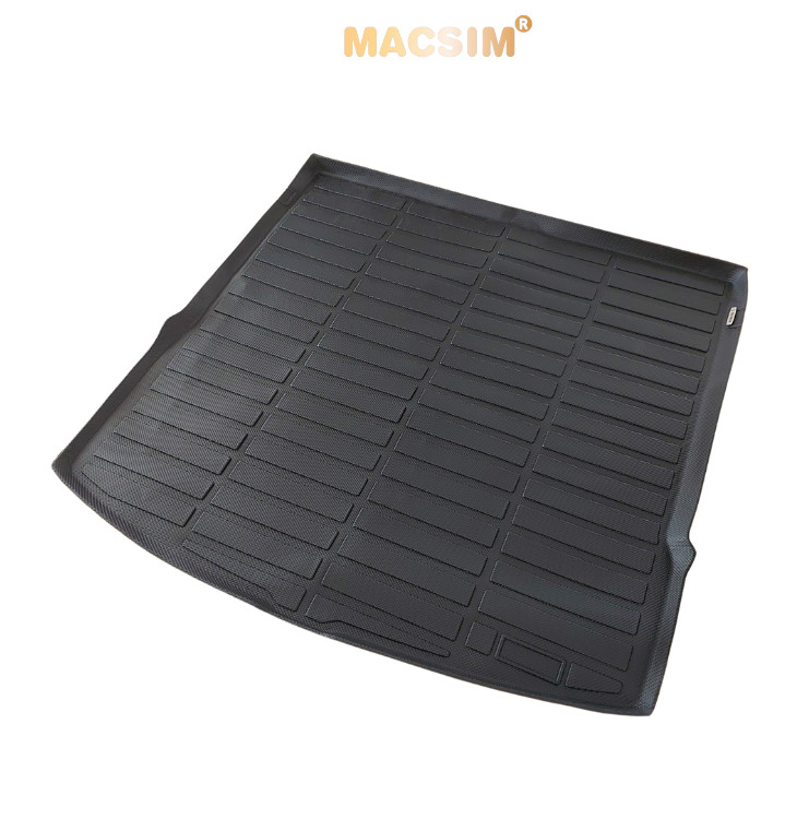Thảm lót cốp ô tô Volkswagen Teramont X Macsim – TPE đúc khuôn cao cấp, Dễ vệ sinh (Mã 01)